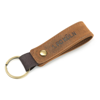 1. FC Köln - Schlüsselanhänger Leder Braun